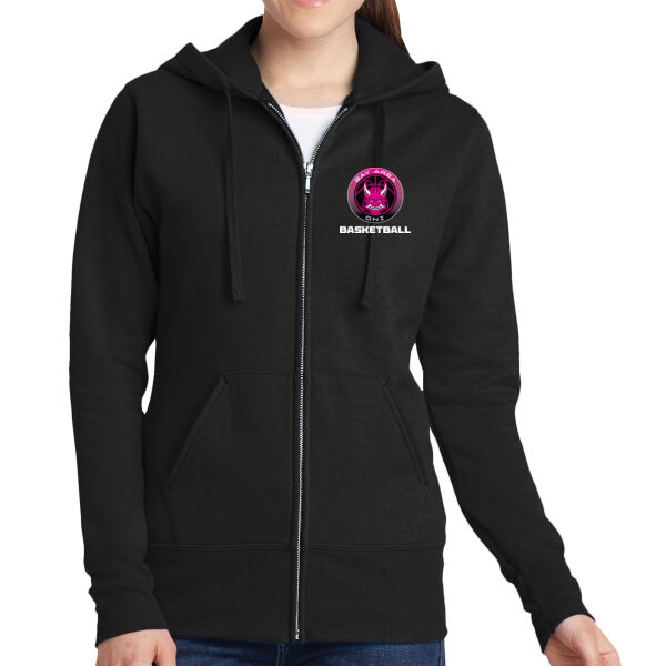 Bay Area Oni Ladies Core Fleece Full Zip Hooded Sweatshirt Thumbnail